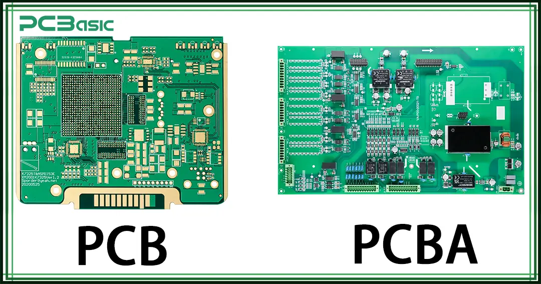 difference between PCB and PCBA