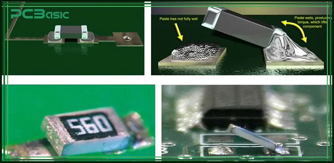 Tombstoning PCB