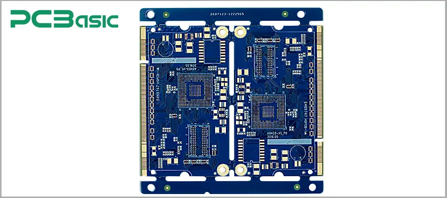 blue circuit board