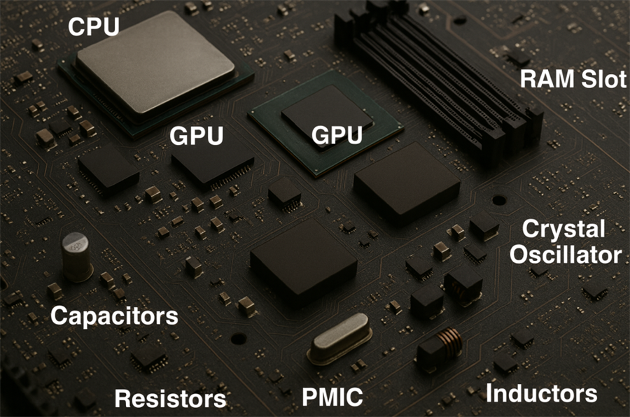 Computer Circuit Board Components