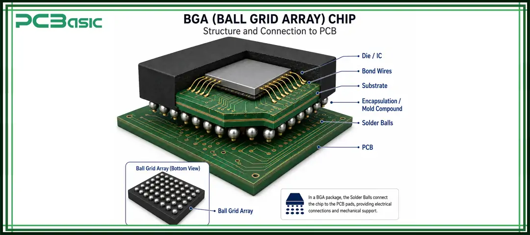 een BGA-chip