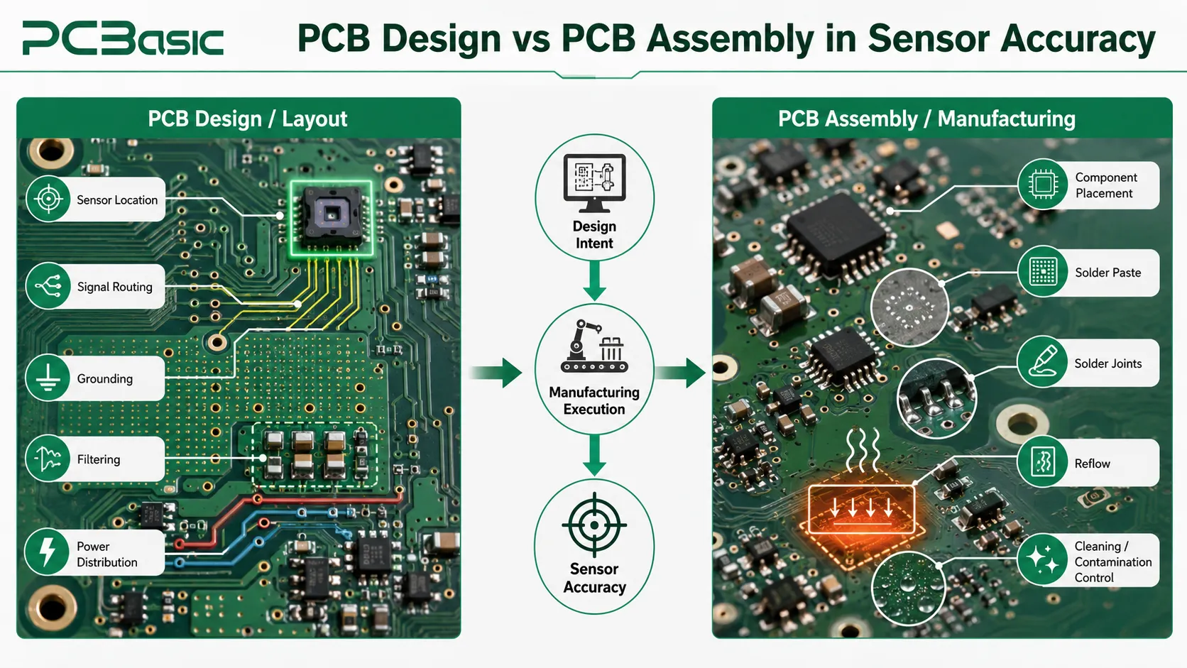 PCB design and assembly effects on sensor accuracy PCB design and assembly effects on sensor accuracy