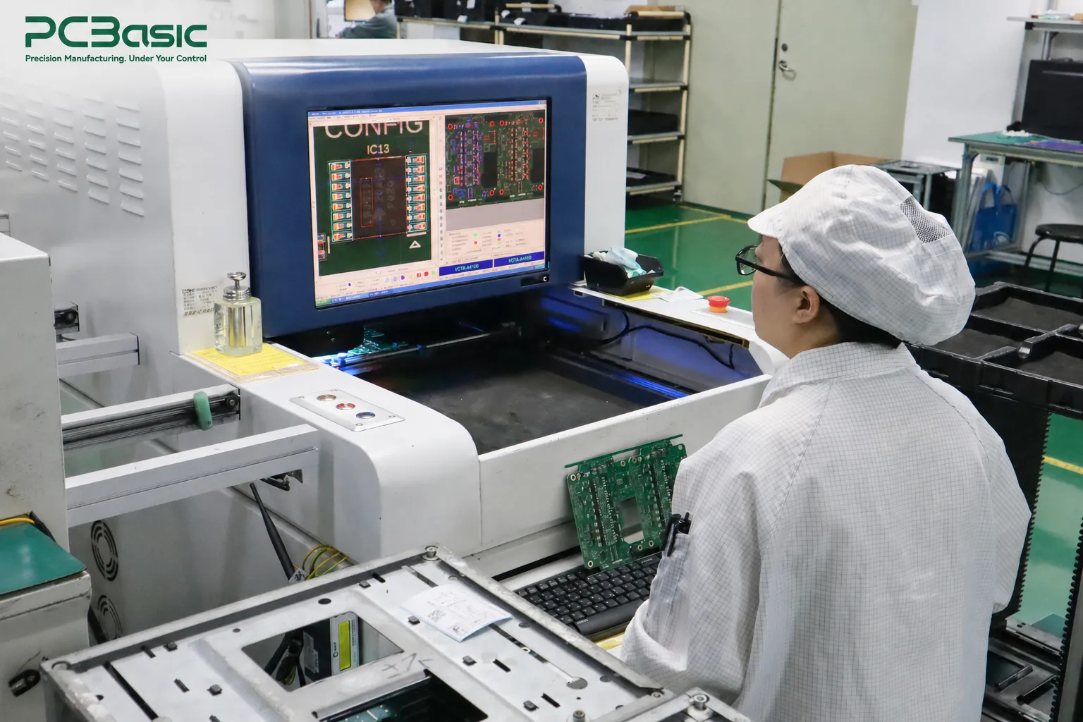 AOI inspection of PCB assembly