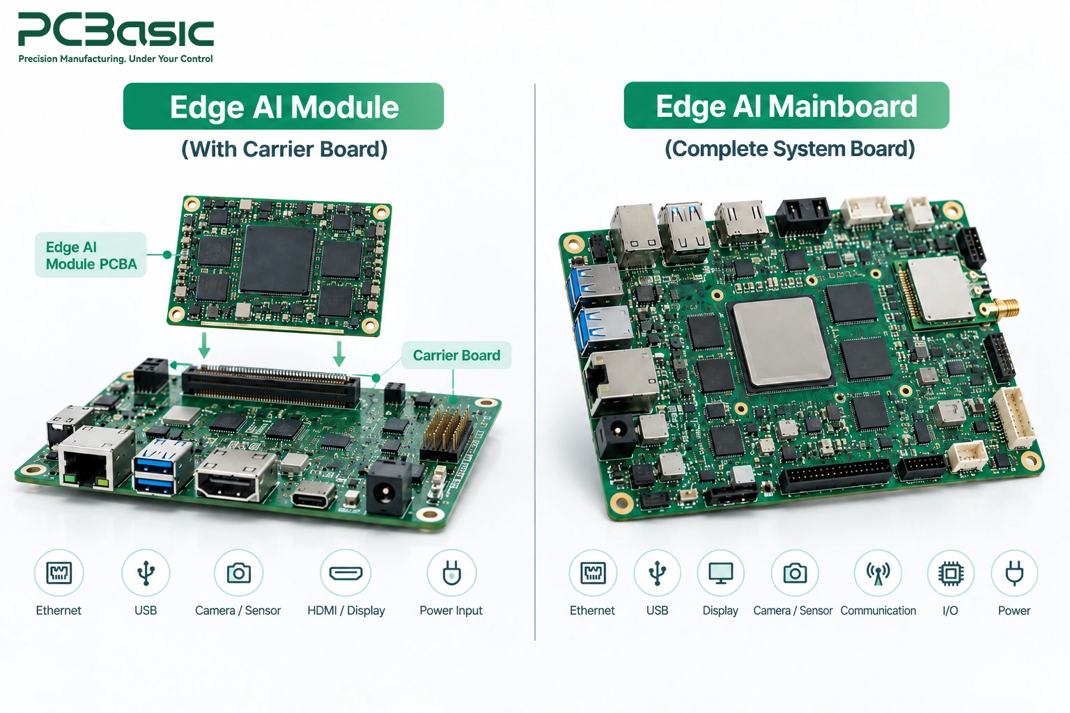 Edge AI module and mainboard comparison Edge AI module and mainboard comparison