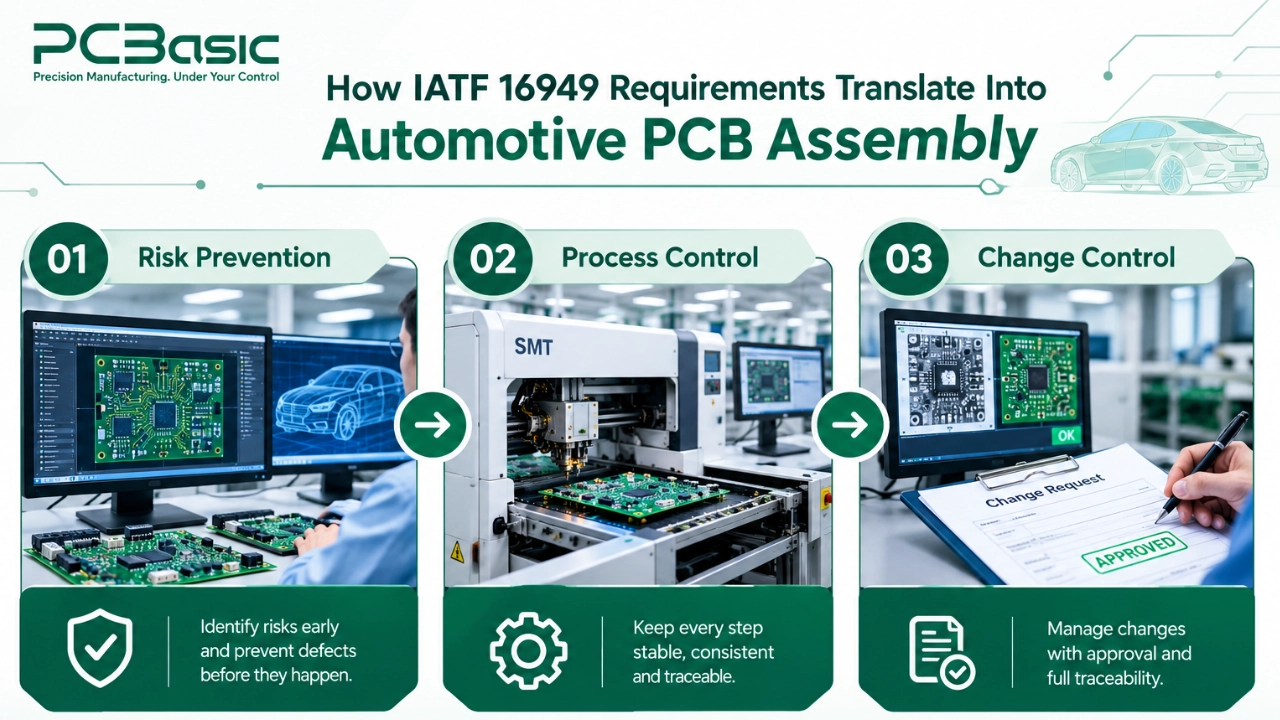 IATF 16949 requirements in automotive PCB assembly