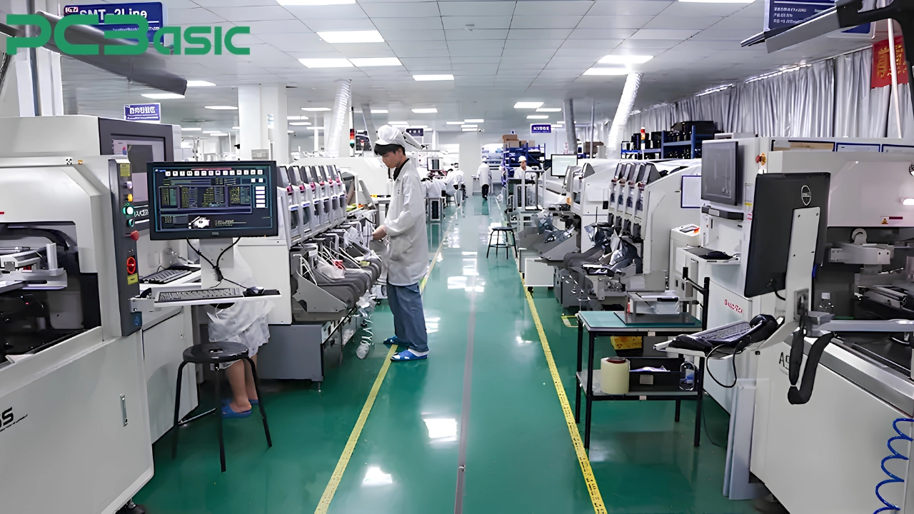 Smart appliance PCB assembly on an SMT production line