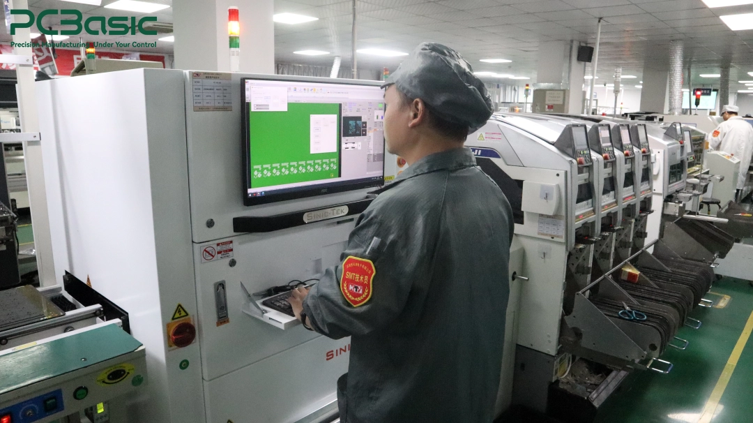 Camera module PCB assembly on an SMT production line