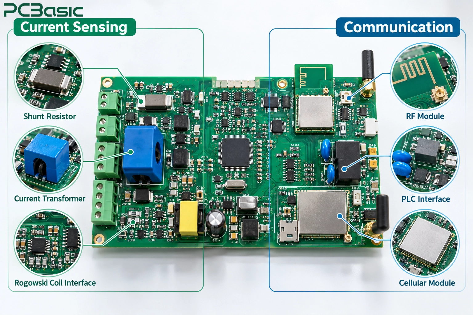Smart meter current sensing and communication Smart meter current sensing and communication