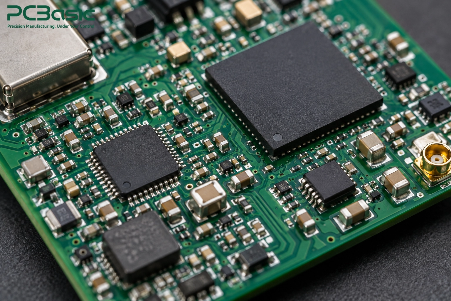 Fine-pitch SMT assembly on IoT PCBA Fine-pitch SMT assembly on IoT PCBA