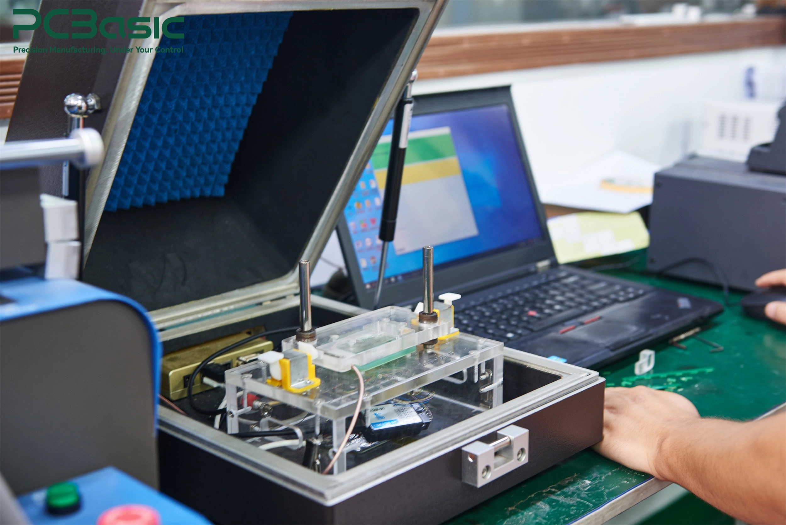 PCBA functional testing in a test fixture PCBA functional testing in a test fixture