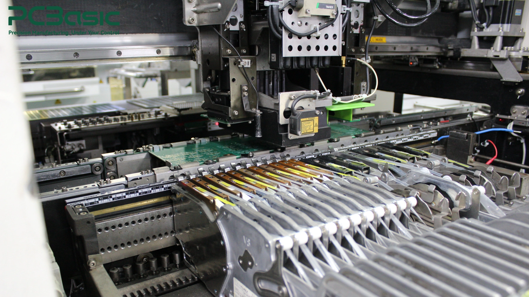 SMT component placement on a PCB SMT component placement on a PCB