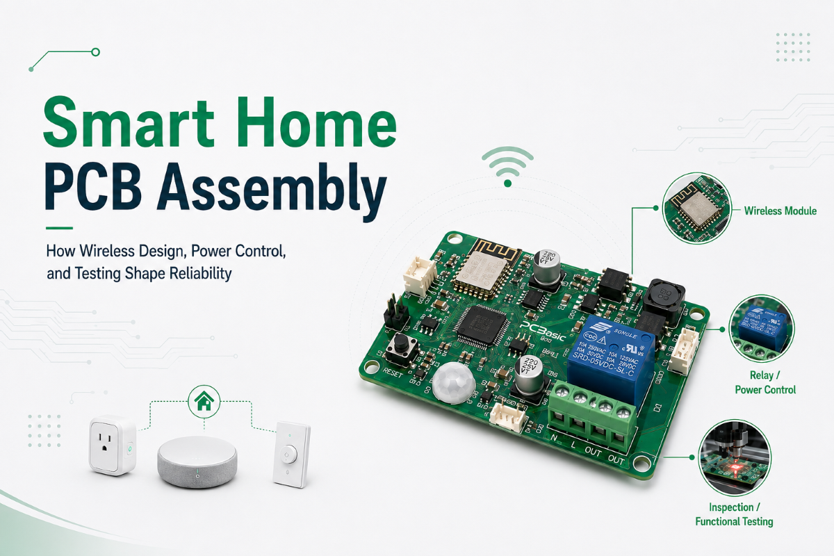 Smart Home PCB Assembly: How Wireless Design, Power Control, and Testing Shape Reliability