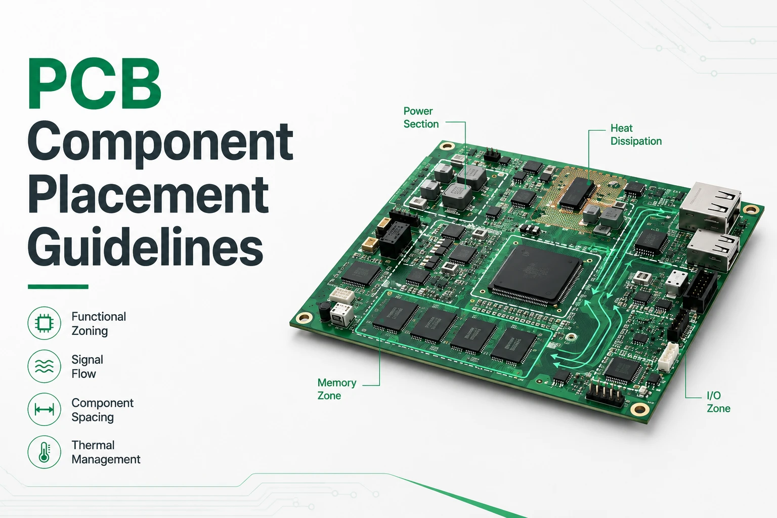 PCB Component Placement Guidelines: How Placement Affects Routing, Assembly, and Reliability