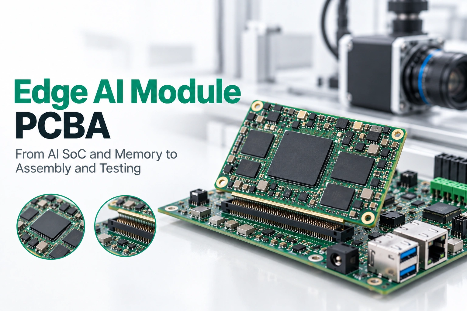 Edge AI Module PCBA: From AI SoC and Memory to Assembly and Testing