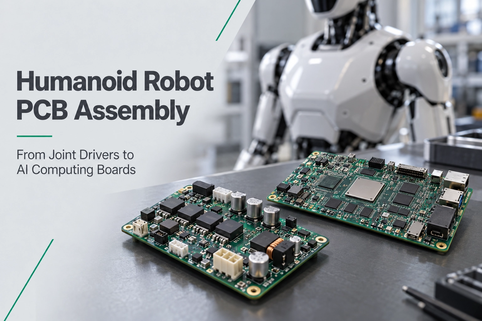 Humanoid Robot PCB Assembly: From Joint Drivers to AI Computing Boards