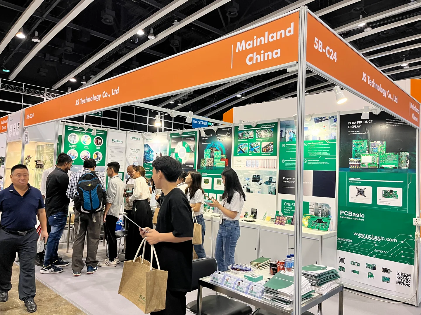 A busy day at our booth